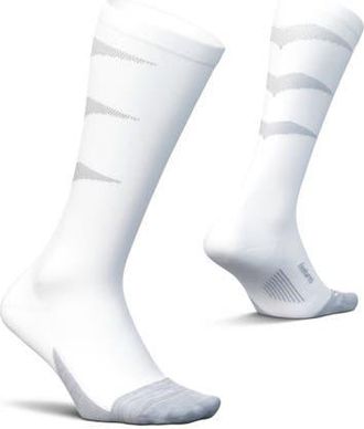 Feetures Graduated Compression Light Cushion Knee High Compression Socks in White at Nordstrom, Size Medium