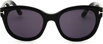 Tom Ford FT1114 Round Full Rim Sunglasses - Black