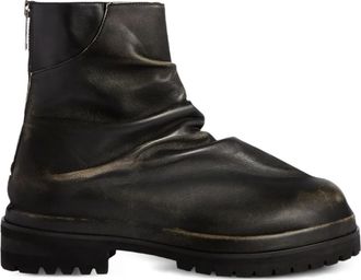 424 Marathon Black gerafelde laarzen - Zwart