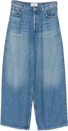 A Gold E Flyweight Baggy-fit Faded Denim Jeans