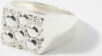 Bleue Burnham Mens Rose Garden Impression signet ring