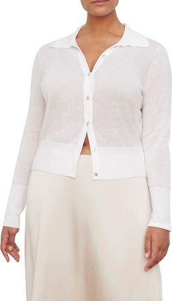 Vince Cotton Cardigan in Optic White at Nordstrom Rack, Size 2X