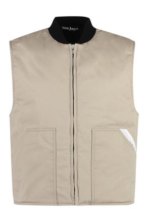 Palm Angels Full Zip Field Vest