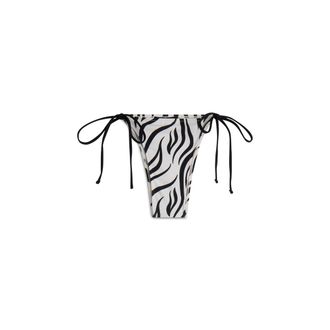 Freddy Slip bikini stampa zebrata con chiusura a laccetti