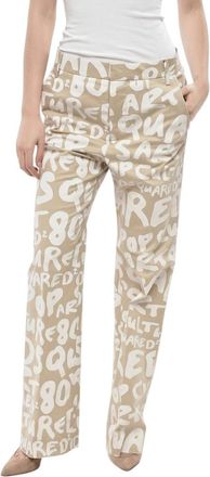 Dsquared2 Beige Straight Fit Pants