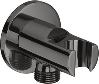 Roca Roca - Soporte Con Toma De Agua Round Aqua Color: Negro Titanio