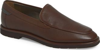 Brunello Cucinelli Monili Detail Apron Toe Loafer in Cacao at Nordstrom, Size 37.5