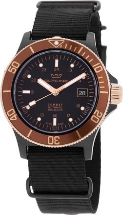 Glycine Combat Sub Automatic Black Dial Mens Watch GL0173