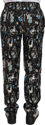Dolce & Gabbana Black Musical Instrument Sleepwear Mens Pants
