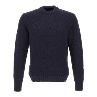 FILIPPO DE LAURENTIIS Truien & Vesten, Heren, Blauw, L, Wol, G.Collo ML Sweater