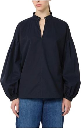 Max Mara Overhemden, Dames, Blauw, S, Wol, Mstginnasta Tunic