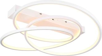 Trio Plafoniera LED, metallo, bianco, D 65 cm, Darvin