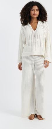 Chinti and Parker Laura Whitmore Bohemian Hoodie in Cream at Nordstrom, Size X-Large