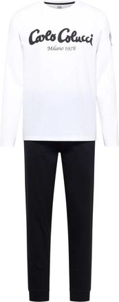 Carlo Colucci Pyjamaset - Heren - Pyjama - Wit - 2XL - Nachtkleding