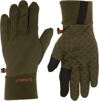 Manzella Mens Stretch Fleece Ranger Cold Weather Hunting Glove, Olive Green, M-L