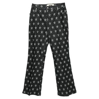 Moschino Jeans Black Star Print Denim Flared Leg Jeans