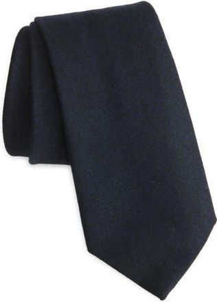 Canali Brushed Wool Tie in Navy at Nordstrom Rack