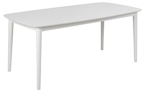 AC Design Furniture Pernille Esstisch – 150x80x75,5 Cm, Weiß, Nordisches Design, Platz Für 4 Personen