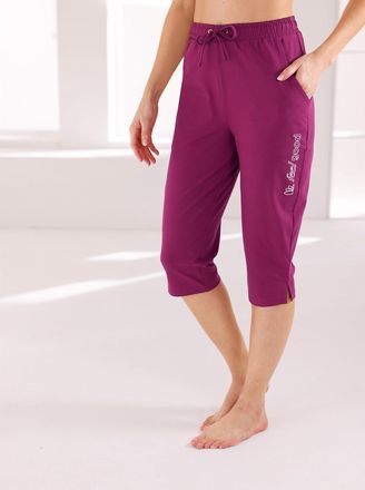 Feel Good Jogginghose FEEL GOOD, Damen, Gr. 36/38, Normalgr&ouml;ssen, lila (malve), 95% Baumwolle, 5% Elasthan, unifarben, Hosen Jogginghose