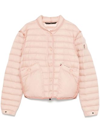 Moncler quilted puffer jacket - women - Polyester/Polyamide/Goose Down/Goose Feather - 2 - Pink