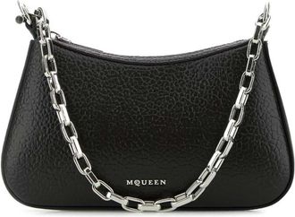 Alexander McQueen Black T-Bar Mini Shoulder Bag
