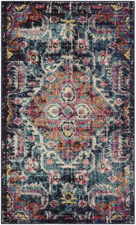 Safavieh Alfombra azul/rosa 122 x 170 cm