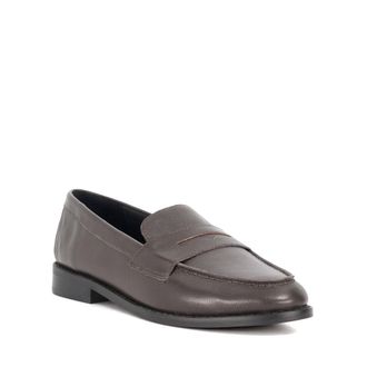 Dune London Womens Ladies Ginelli - Penny Loafer - Brown Leather - Size UK 8