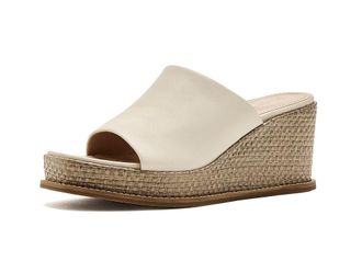 Johnston & Murphy Mallory Slide Wedge Womens Sandals Bone Nappa Leather : 6.5 M