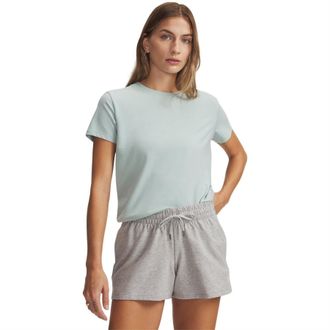 Under Armour Dames/Dames Rival Core Oversized T-shirt met korte mouwen (Blauw/Wit)