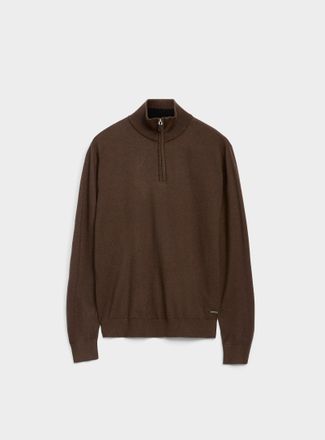 Projek Raw Mens Zip-neck supple knit sweater