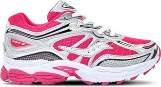 Saucony Girls Omni 9 - Girls Grade School Running Shoes Fuchsia/Silver Size 4.0