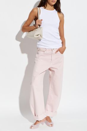 Frame Denim Bubble Jeans, Womens, Pink