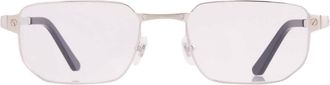 Cartier Santos de Cartier Demo Rectangular Mens Eyeglasses CT0481O 002 53