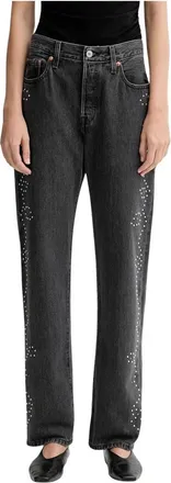 Levi's Jeans, Dames, Grijs, W25 L32, Katoen, 501 90S