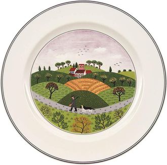 Villeroy & Boch Design Naif Dinner Plate: Hunter & Dog