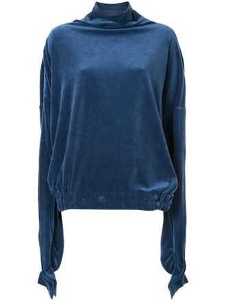 Paula Knorr Top drappeggiato - Blu