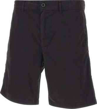 HUGO BOSS Bermuda Shorts - Heren - Korte Broeken - Zwart - W31 - Katoen - Korte Broeken