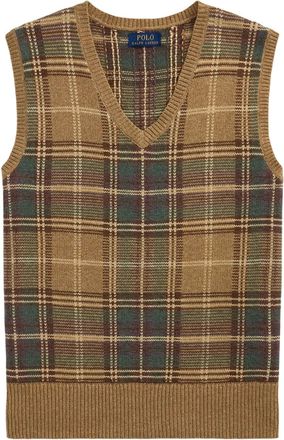 Polo Ralph Lauren Gilet a quadri - Marrone