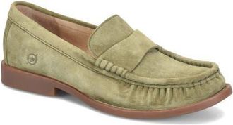 Børn Maris Loafer in Green Suede at Nordstrom, Size 9.5