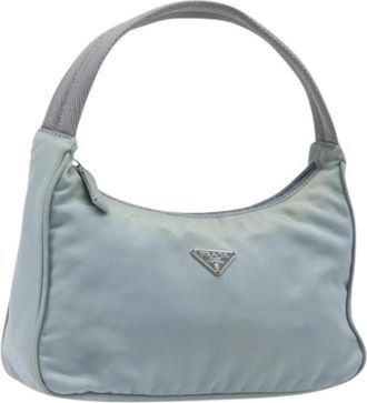 Prada Pre-owned Vintage Accessory Pouch - Dames - Vintage Schoudertas - Blauw - ONE Size - Nylon - Vintage