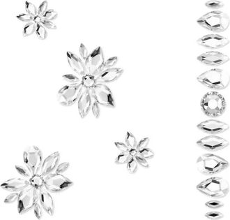 Swarovski Lichaamssieradenset 5 Edelsteen Wit 5651982 - Dames - Sieraden - Grijs - ONE Size - Accessoires