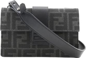 Fendi Pre-owned Cross Body Bags, female, Black, Size: ONE SIZE Pre-owned Canvas fendi-bags