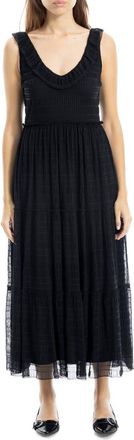 Max Studio Tiered Maxi Dress in Black at Nordstrom Rack, Size X-Small