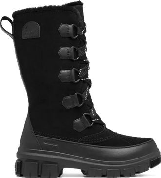 Sorel lace-up boots - women - Rubber/Artificial Fur/Suede - 6.5 - Black