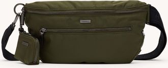 Hammitt Hammitt Charles Crossbody Jade Nylon Gunmetal Lrg