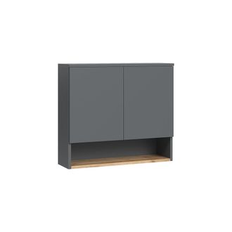 Vicco Armario De Ba&ntilde;o Viktor, Antracita/roble Dorado, 68 X 60 Cm Con 2 Puertas, Vicco