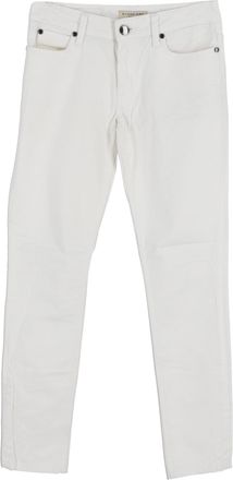 Burberry Burberry jeans met rechte pijpen in wit katoen