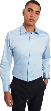 Ted Baker Herenoverhemd met Oxford-kraag en lange mouwen (Lichtblauw)