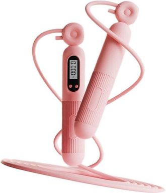 OEM Cuerda Para Saltar Con Mango Antideslizante Y Contador, Longitud Ajustable, Contador Electr&oacute;nico, Apta Para Ni&ntilde;os, Ni&ntilde;as Y Ni&ntilde;os (rosa)