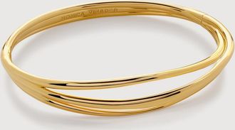 Monica Vinader Gold Nura Wrap Bangle